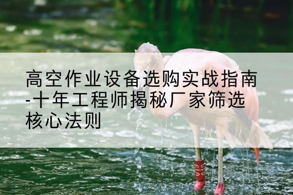 东洲剪叉式升降机厂家-高空作业设备选购实战指南-十年工程师揭秘厂家筛选核心法则