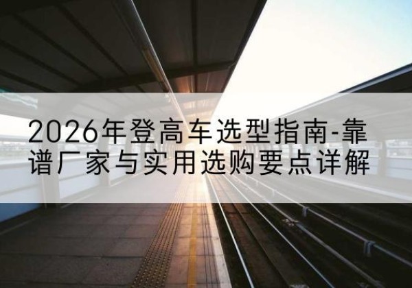 东洲登高车厂家推荐-2026年登高车选型指南-靠谱厂家与实用选购要点详解